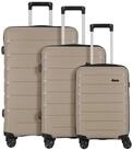 D&N Trolleyset Travel Line, 4 Rollen, (3-teilig, 3 tlg), Polypropylen