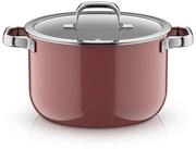 WMF Kochtopf Fusiontec Mineral Pro, Kochtopf mit Deckel, 24 cm, Rose Quartz,