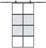 vidaXL Haust&uuml;r Schiebet&uuml;r mit Beschlag 102,5x205 cm Hartglas und Aluminium...