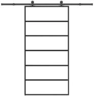 vidaXL Haust&uuml;r Schiebet&uuml;r mit Beschlag 102x205 cm ESG-Glas & Aluminium (1-St)