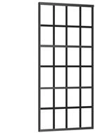 vidaXL Schiebet&uuml;r Schiebet&uuml;r ESG-Glas und Aluminium 90x205 cm Schwarz (1-St)