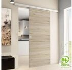 inova wohnen Schiebet&uuml;r Holz Eiche San Remo 88 x 203,5 cm, Komplett Set mit