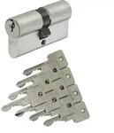 ABUS Profilzylinder ABUS A93 Doppelzylinder versch. L&auml;ngen mit 3- 10 Schl&uuml;ssel, mit