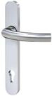 BASI T&uuml;rbeschlag 1/2 Schmalrahmen-Garnitur PZ 92/8 mm Edelstahl (Packung),