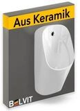Belvit Urinal mit Sensor R&uuml;ckwandanschluss 30x59x33,5 cm &ndash; Pissoir...