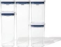 OXO Good Grips Aufbewahrungssystem POP, Kunststoff, (Set, 5-tlg), luftdicht,