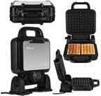Zeegma Waffeleisen GOFREE CHEF PRO, 1200 W, 1200W/Bewegliche Basis/Backt 2 Waffeln