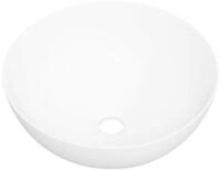 vidaXL Waschbecken Waschbecken Wei&szlig; 36x15 cm Keramik Rund