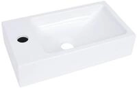 vidaXL Waschbecken Waschbecken 400x220x90 mm SMC Wei&szlig;