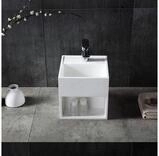 Bernstein Waschtisch TWG31 30cm Wei&szlig; matt, G&auml;ste-WC Waschbecken W&uuml;rfel mit