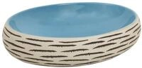 vidaXL Aufsatzwaschbecken, Waschbecken Mehrfarbig Oval 59x40x15 cm Keramik
