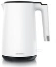 Arendo Wasserkocher aus Edelstahl, 360&deg; Controller, Doppelwand-Design, wei&szlig; matt,