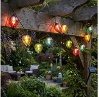 Haushalt International LED Solarleuchte, LED-Leuchtmittel fest verbaut, Farbig,