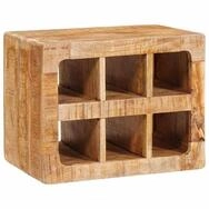 vidaXL Weinregal Weinregal mit Speicher Braun 44 x 30 x 35 cm Massivholz, 1-tlg.