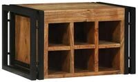 vidaXL Barschrank Weinregal 2 pcs 46 x 35 x 27,5 cm Massivholz (2-St)