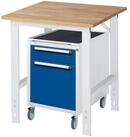 RAU Werkbank Rau Arbeitstisch Tom h&ouml;henverstellbar KM08, B750xT800xH760-1080mm, B-P