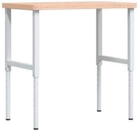 vidaXL Werkbank Werkbank 100x60x(73-99,5) cm Massivholz Buche Rechteckig,...