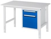 RAU Werkbank Rau Arbeitstisch Tom h&ouml;henverstellbar KM05, B1250xT800xH760-1080mm