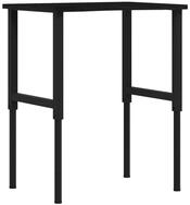 vidaXL Werkbank Werkbank Dunkelbraun 80x60x(71,5-98) cm Massivholz Eiche,...