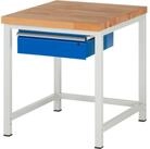 RAU Werkbank Werkbank 750x900x840-1040mm 1xSchublade-TA lichtgrau/enzianblau