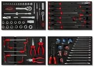 EBERTH Werkzeugset Multitool Werkzeug Set 81 Teile F&uuml;r Werkzeugwagen, F&uuml;r 4