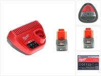 Milwaukee Akku Starter Set 12 V mit 1x Akku 2,0 Ah + M12 C12C Ladeger&auml;t...