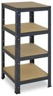 shelfplaza Schwerlastregal HOME, 100x40x40cm anthrazit, 4 B&ouml;den, Kellerregal,