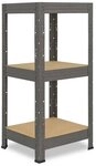 shelfplaza Schwerlastregal PROFI, 90x60x60cm grau, 3 B&ouml;den, Werkstattregal oder