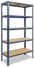 shelfplaza Schwerlastregal HOME, 155x100x60cm blau, 5 B&ouml;den, Kellerregal,