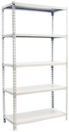PROREGAL&reg; Schwerlastregal BIG METAL SHARK 200x120x40cm Fachlast 200kg Wei&szlig;,