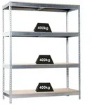 PROREGAL&reg; Schwerlastregal Schwerlastregal Wood Yeti Four, HxBxT 200x180x75cm,