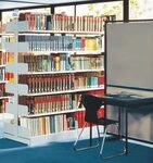 KERKMANN Regal Bibliotheks-Regal Univers doppelt Anbaufeld 75x25x200cm mit 2x5...