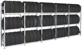 SCHULTE Lagertechnik Steckregal Container-Regalset f&uuml;r 20"-Container, 2000 x...