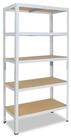 shelfplaza Schwerlastregal HOME, 180x70x45cm wei&szlig;, 5 B&ouml;den, Kellerregal,