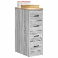 vidaXL Schrankmodule Garagen-Aufbewahrungsschrank Grau Sonoma Massivholz Kiefer