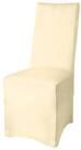 Beautissu Stuhlhusse Bankett Stuhlhusse Leona, 45x90cm, Ecru, legante Stretch...