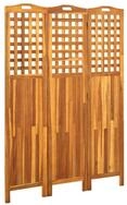 vidaXL Raumteiler 3-teiliger Raumteiler 121x2x170 cm Massivholz, 1-tlg.
