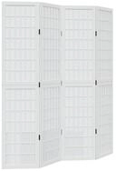 vidaXL Paravent 40 x 180 cm 4-tlg Raumteiler Paravent Trennwand Spanische Wand...