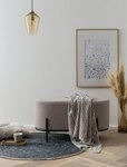 SalesFever Polsterhocker Komfortabler Polsterhocker, mit Design-Gestell aus...