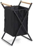 Zeller Present K&uuml;chenorganizer-Set W&auml;schesammler, Metall/Holz/Polyester, schwarz,