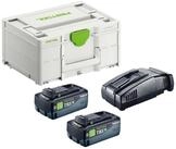 FESTOOL Festool Energie-Set SYS 18V 2xTBX8/SCA16 Akkupacks