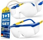 S&R Arbeitsschutzbrille &Uuml;berbrille f&uuml;r Brillentr&auml;ger, EN166, verstellbare...
