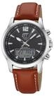 ETT Funkchronograph Professional World Timer EGA-11713-21L, Armbanduhr, Solar,