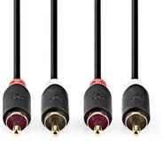 Nedis CABW24200AT50 Audio- & Video-Kabel, Stereo-Audiokabel, Stereo-Audiokabel,...