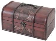 HMF Schatzkiste Handgefertigte Schatztruhe aus Holz (1 St), dekorative