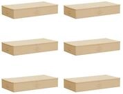vidaXL Aufbewahrungsbox Aufbewahrungsbox 6 pcs Creme 100 x 50 x 18 cm Vliesstoff (6