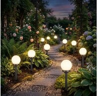 GLOBO LIGHTING LED Gartenleuchte, LED-Leuchtmittel fest verbaut, Warmwei&szlig;, 8er Set
