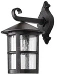 Lindby Au&szlig;en-Wandleuchte Florentine, Metall, Transparent IP44, 1 x 100 W wei&szlig;