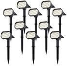 Brandson LED Gartenstrahler Solar Erdspie&szlig;leuchte, Akku Gartenleuchte,