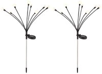 GLOBO LIGHTING LED Solarleuchte, LED-Leuchtmittel fest verbaut, Warmwei&szlig;, Solarlampe